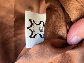 Chaqueta ante marrón vintage piel auténtica