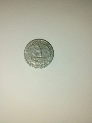 Moneda Cuarto Dólar 1967 Plata