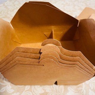 50 Cajas Kraft para Comida 70 oz