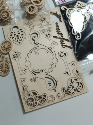 Lote Chipboard Adornos Scrapbooking