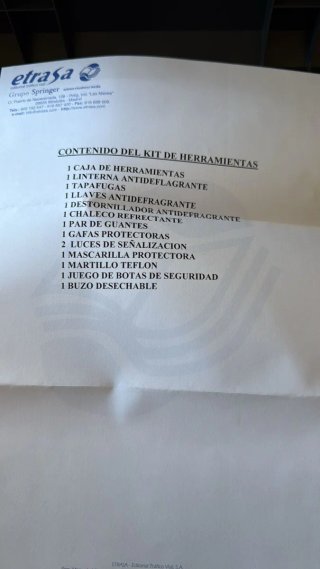 Herramientas Mercancías Peligrosas