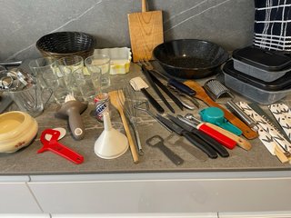 Lote de utensilios de cocina