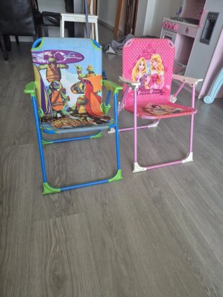 2 Sillas Plegables Niños infantiles.