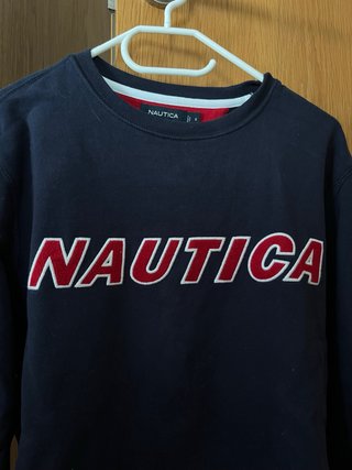 Sudadera Nautica Azul Logo