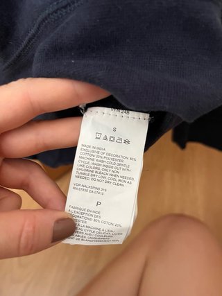 Sudadera Nautica Azul Logo