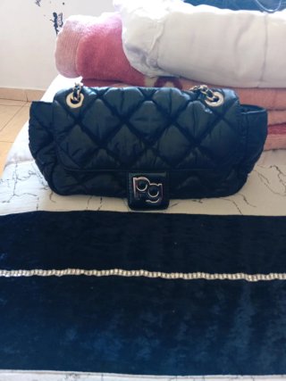 Bolso Purificación García Negro Acolchado