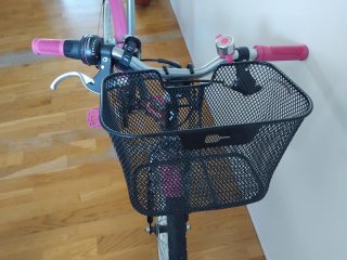 Bicicleta infantil B'TWIN rosa y azul 22 pulgadas