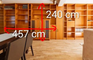 Mueble comedor mas libreria