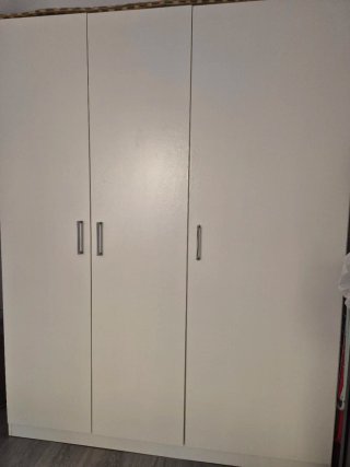 Armario ropero blanco 3 puertas