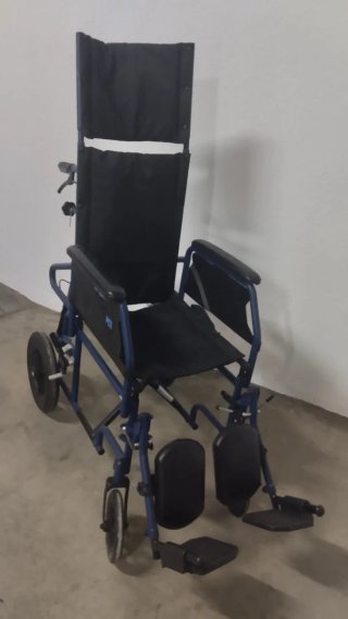 SILLA DE RUEDAS NUEVA ACERO PLEGABLE Y RECLINABLE
