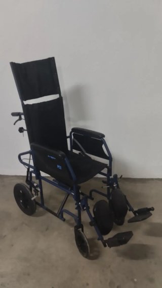 SILLA DE RUEDAS NUEVA ACERO PLEGABLE Y RECLINABLE