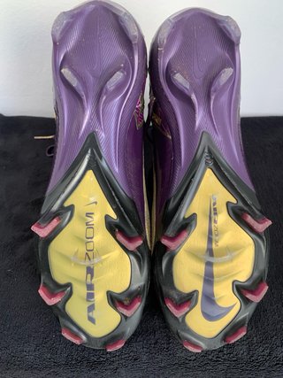 Botas de fútbol Nike Mbappé Oro/Morado gama alta