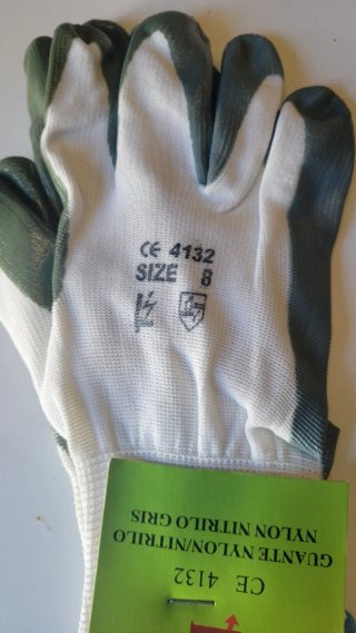 Guantes de trabajo Talla 8 Nylon/Nitril