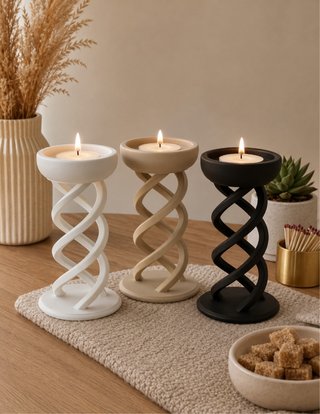 Portavelas Espiral Decoracion