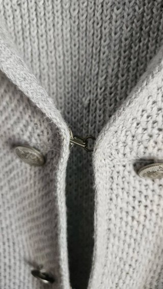 Chaqueta mujer punto gris Stradivarius talla M