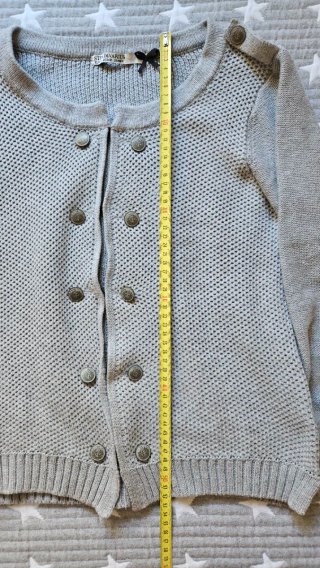 Chaqueta mujer punto gris Stradivarius talla M