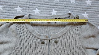 Chaqueta mujer punto gris Stradivarius talla M