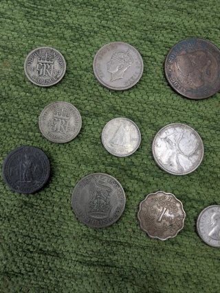 Lote de monedas antiguas