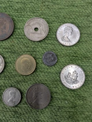 Lote de monedas antiguas