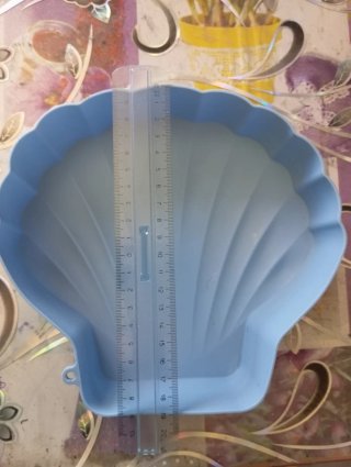Stampo silicone conchiglia azzurro