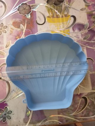 Stampo silicone conchiglia azzurro