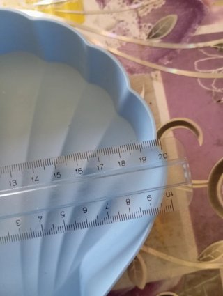 Stampo silicone conchiglia azzurro