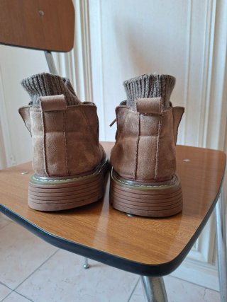 Stivaletti uomo scamosciati marroni