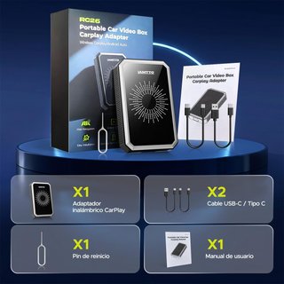 Adaptador CarPlay Android Auto AI Box Inalámbrico