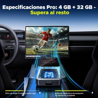 Adaptador CarPlay Android Auto AI Box Inalámbrico
