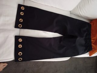 Pantaloni blu scuro Goldenpoint taglia S con occhi