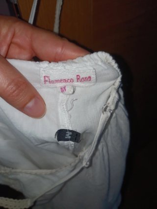 Vestido de verano blanco y multicolor