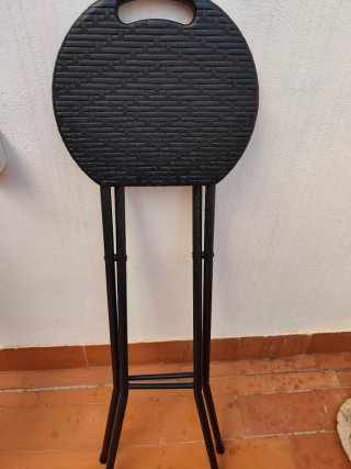 Taburetes plegables negros