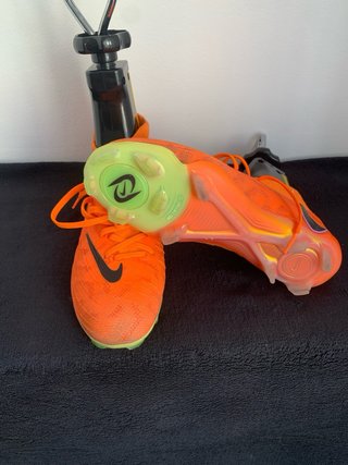 Botas de fútbol Nike gama alta Naranja/Verde