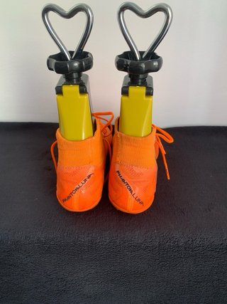 Botas de fútbol Nike gama alta Naranja/Verde