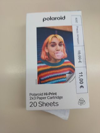 Cartucho 2x3 blanco Polaroid