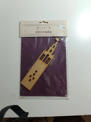 Adorno de madera Wyczynanka Scrapbooking