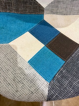 Juego 6 sillas patchwork