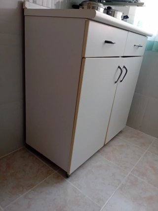Mueble auxiliar cocina blanco