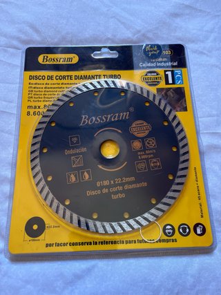 Disco Diamante Turbo Bossram 180mm