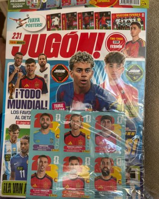 Revista Jugón! Mundial 2026 Cromos España