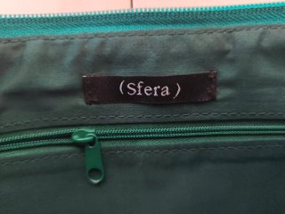 Bolso de cuero turquesa