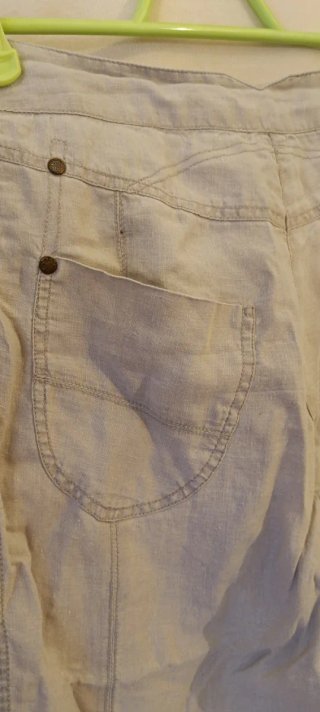 Pantalón pirata lino asimétrico T.34/36