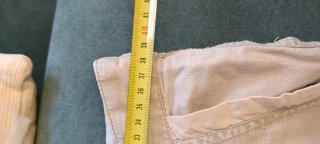 Pantalón pirata lino asimétrico T.34/36