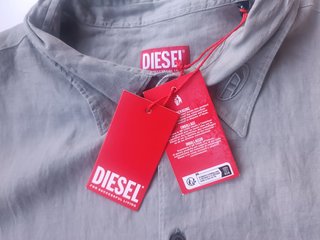 Camisa Diesel Lino Gris Talla XL