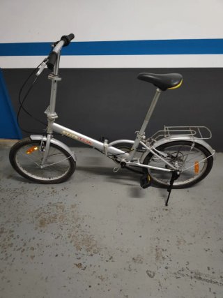 Bicicleta Plegable Plata
