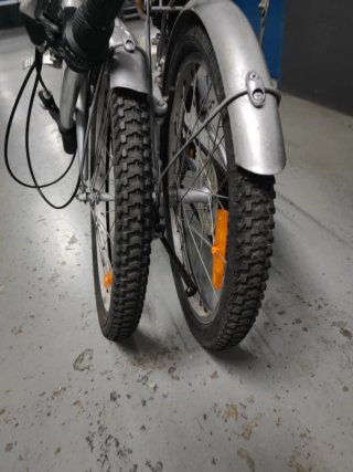 Bicicleta Plegable Plata