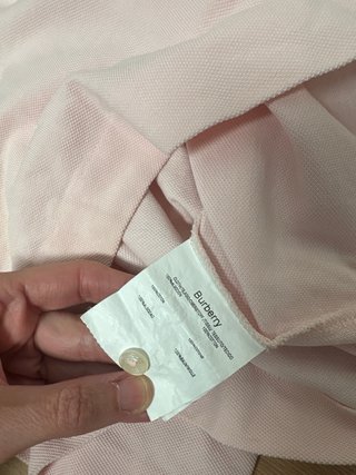 Polo Burberry Rosa Talla L