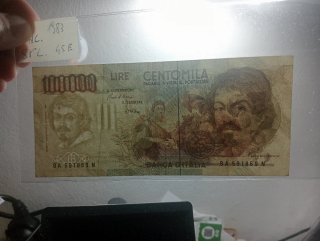 Biglietto da 100.000 Lire Repubblica Italiana