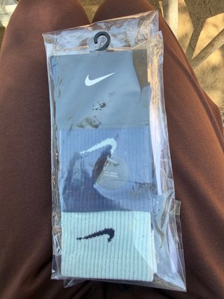 Calcetines Nike Beige y Blanco Talla Única