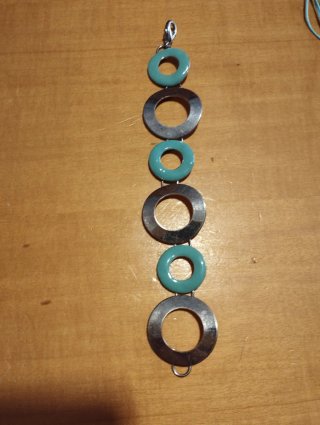 Bracciale EXTYN cerchi argento e turchese